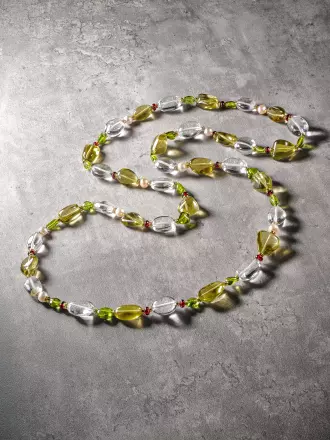 Coloured Stone Bead Necklace