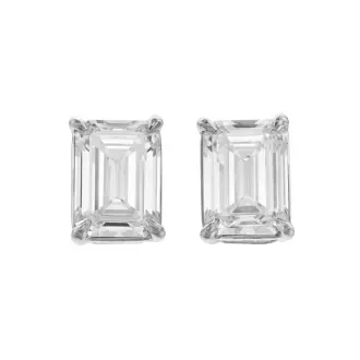 Diamond Stud Earrings, 4.10ctw